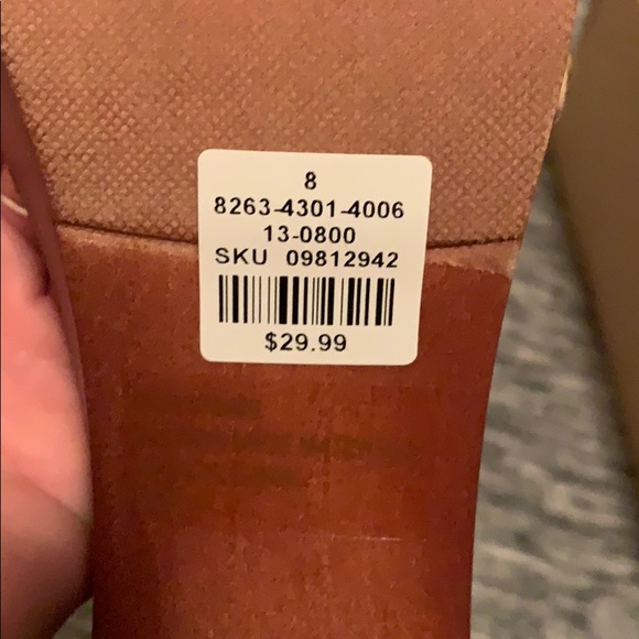 *BRAND NEW* Charlotte Russe strap wood heals. - Picture 3 of 4